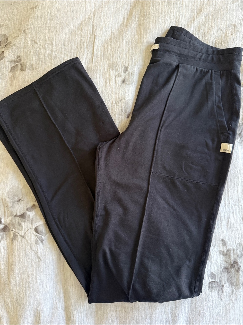 Vuori Black Straight-Leg Pants